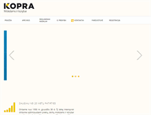 Tablet Screenshot of kopra.lt